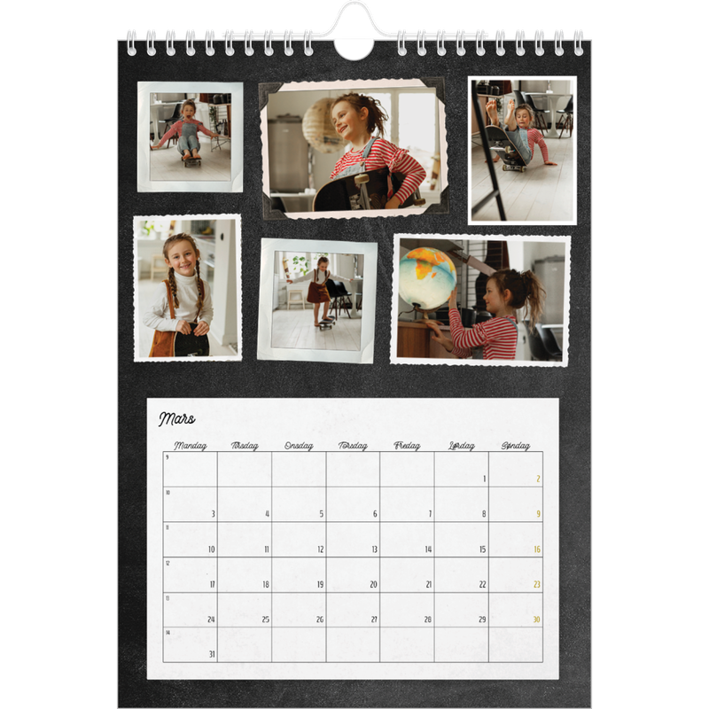 Vintage  Fotokalender A4